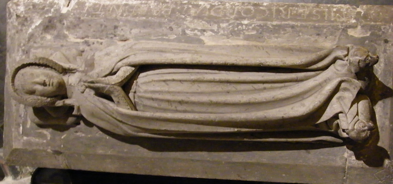 Germany Dusseldorf - St Lambert Elisabeth von Waldeck after 1388 effigy 1400